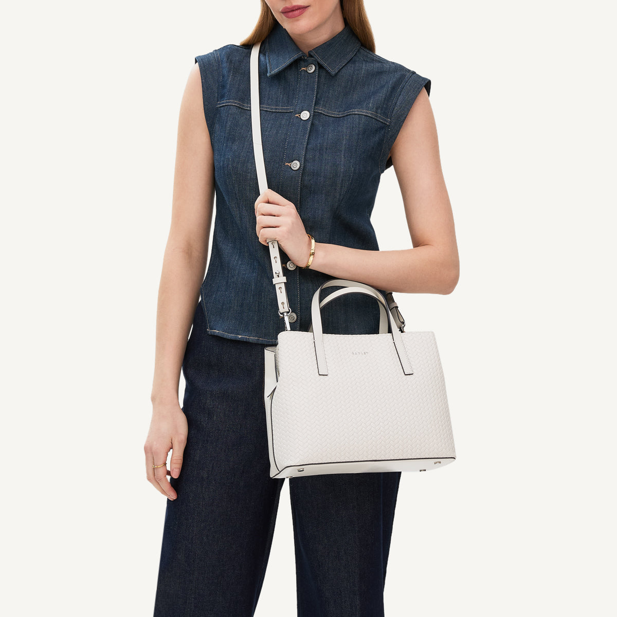 Chalk Medium Ziptop Grab Bag | Dukes Place SS25 | Radley London