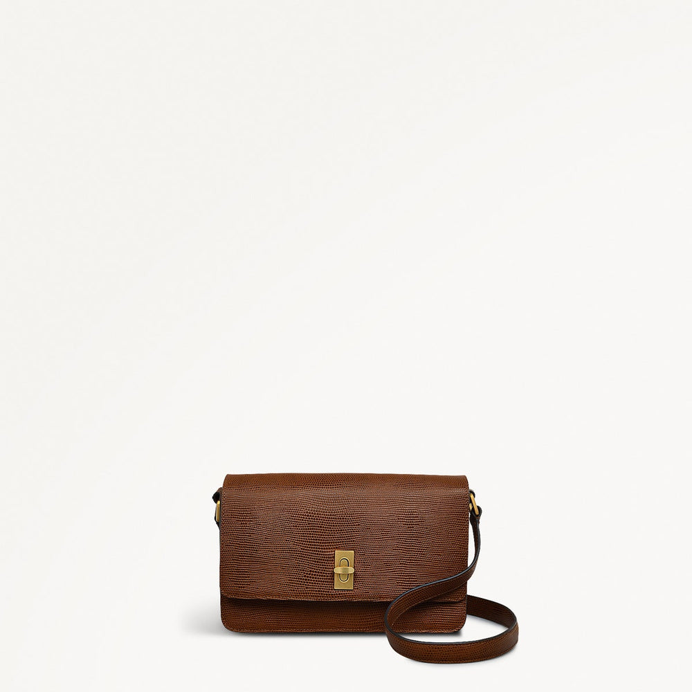 Threadneedle Street - Faux Liz Small Flapover Cross Body Bag - RHD18001