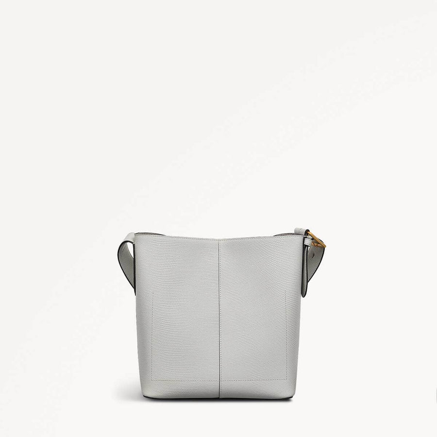 Threadneedle Street Leather Medium Open Top Crossbody Bag in Mist - 110688