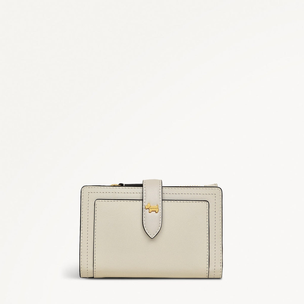 Willis Street Leather Medium Bifold Wallet in Chalk - 111473