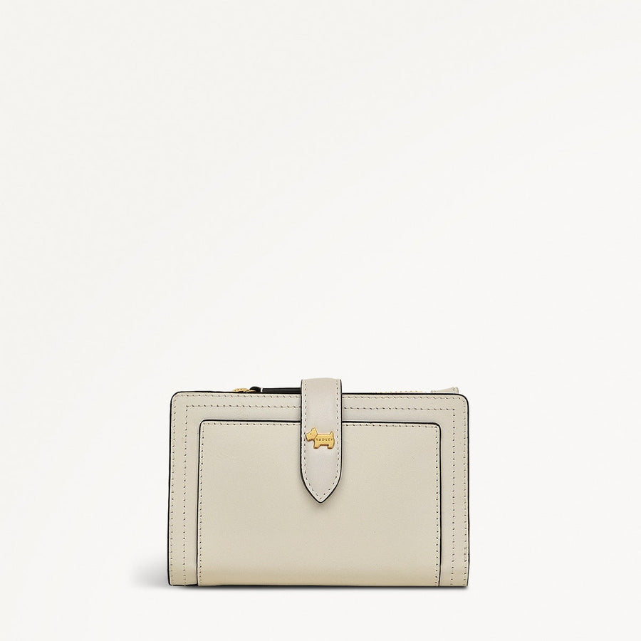 Willis Street Leather Medium Bifold Wallet in Chalk - 111473