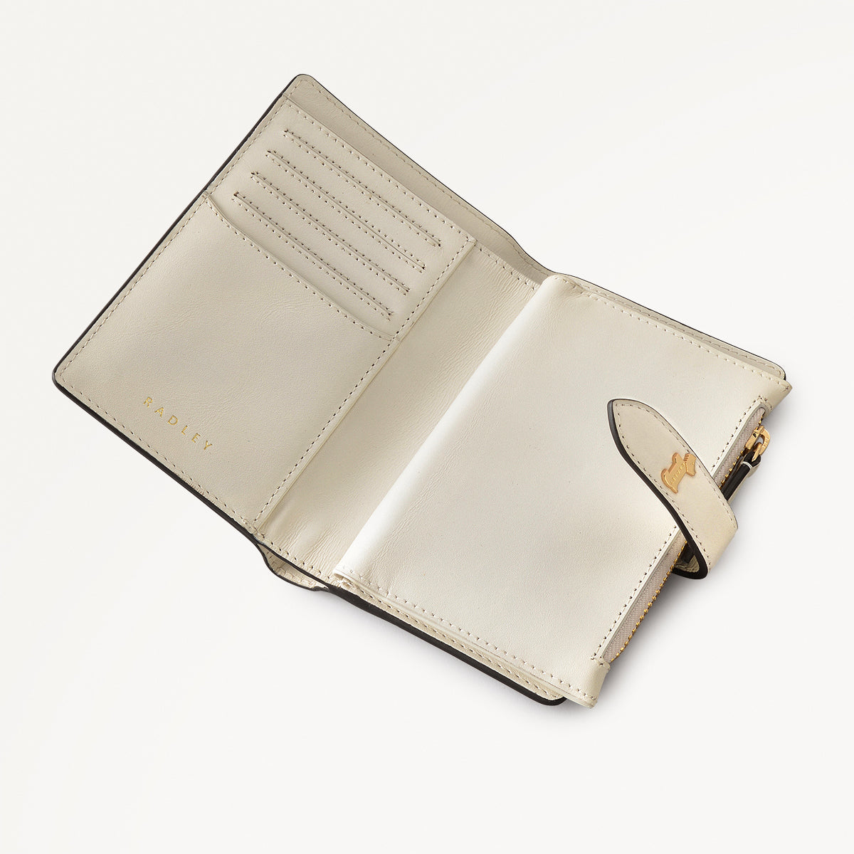 Willis Street Leather Medium Bifold Wallet in Chalk - 110717