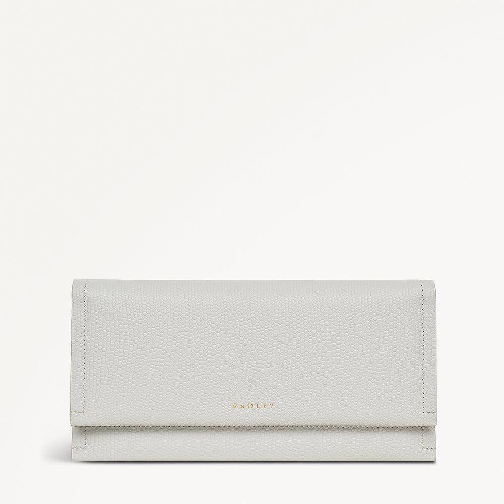 Oak Street Leather Large Flapover Wallet in Mist - 110719