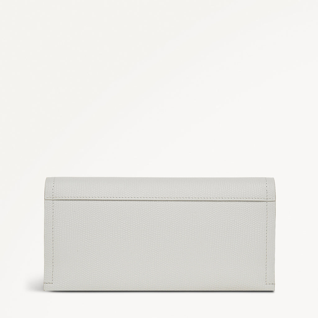 Oak Street Leather Large Flapover Wallet in Mist - 110719