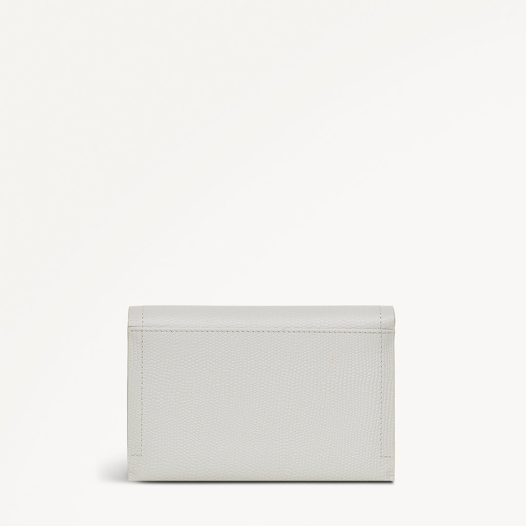 Oak Street Leather Medium Flapover Wallet in Mist - 110720