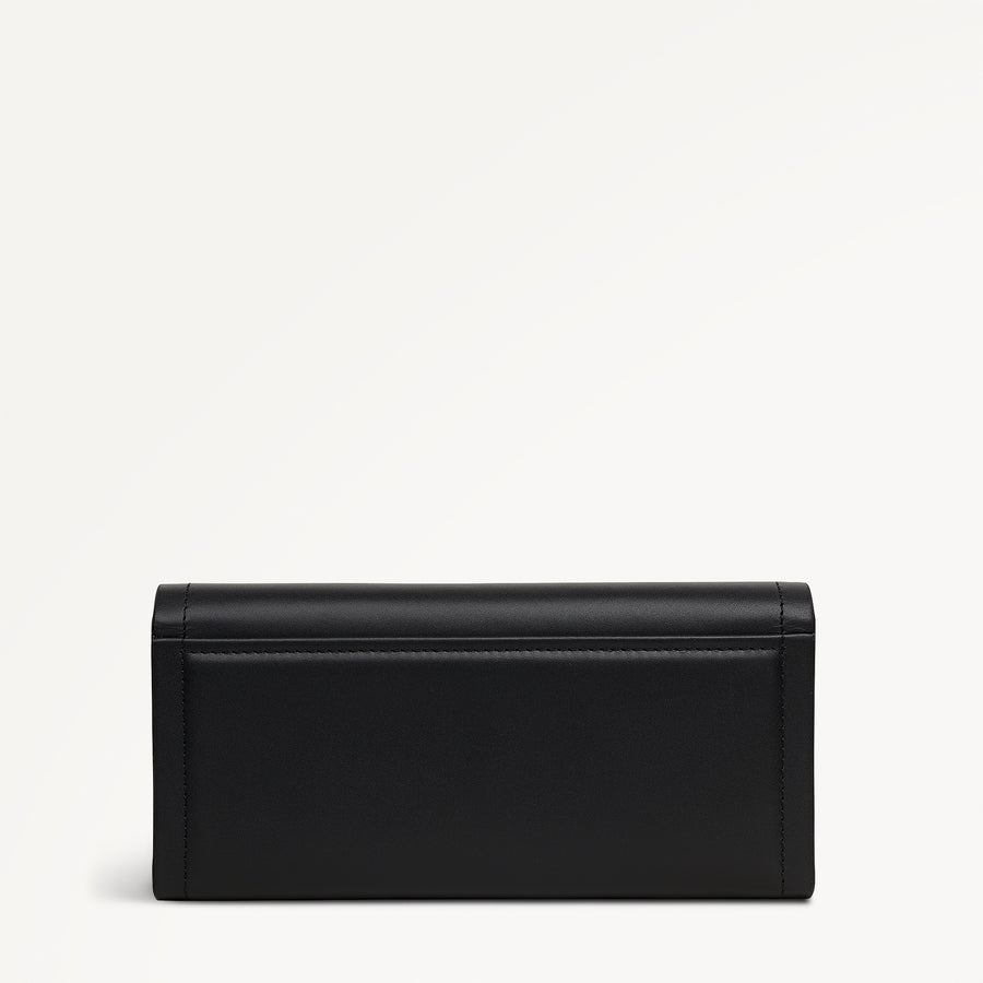 Heritage Lane Leather Large Flapover Wallet in Black - 110741