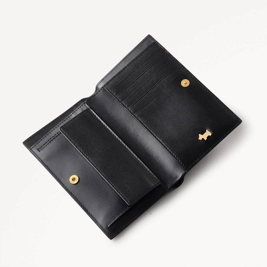 Heritage Lane Leather Medium Bifold Wallet in Black - 110742
