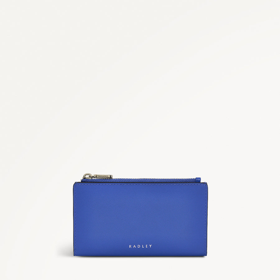 Coin Street Medium Ziptop Purse Yves Blue  - 110759