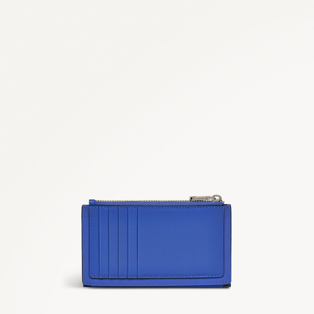 Coin Street Medium Ziptop Purse Yves Blue  - 110759