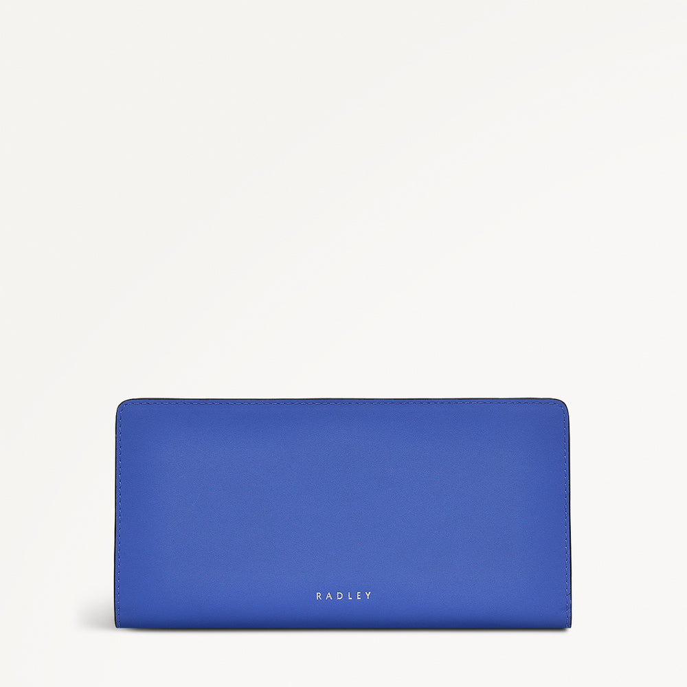 Coin Street Leather Large Bifold Wallet in Yves Blue - 110760