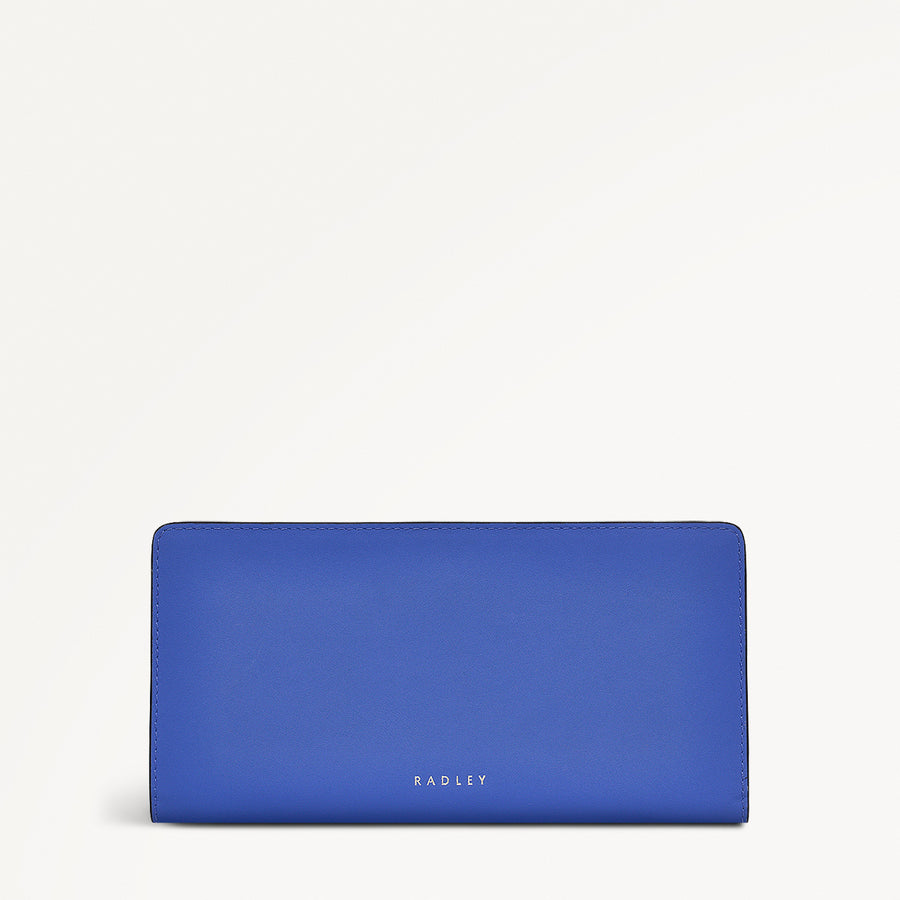 Coin Street Leather Large Bifold Wallet in Yves Blue - 110760
