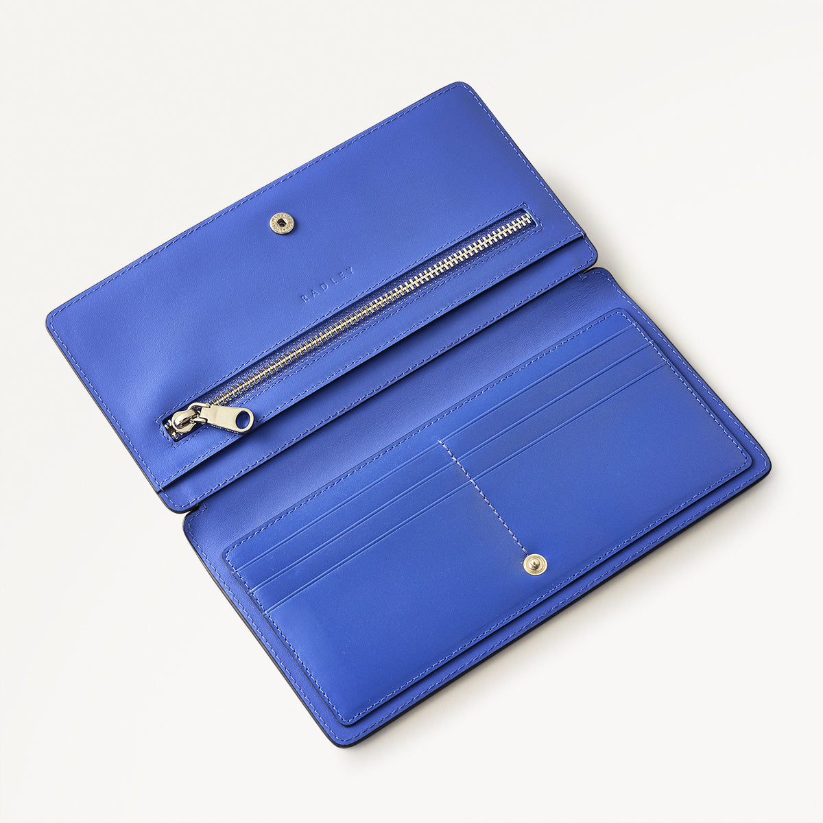 Coin Street Leather Large Bifold Wallet in Yves Blue - 110760