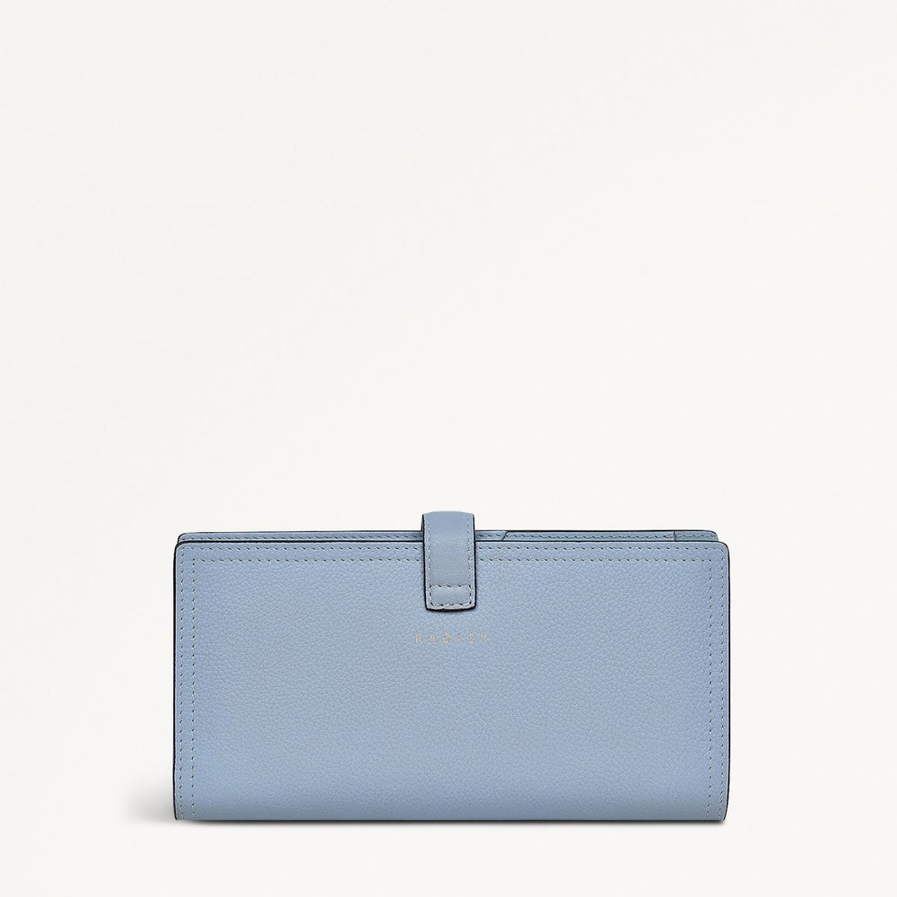 Willis Street Leather Large Bifold Wallet in Smoke Blue - 110761