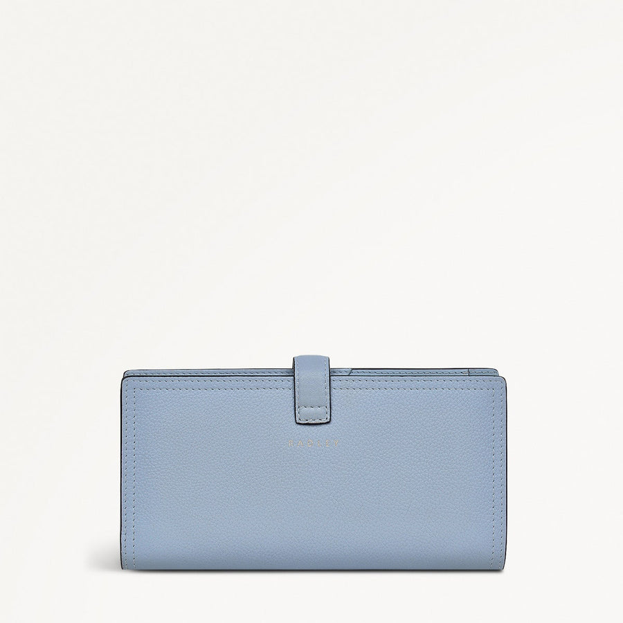 Willis Street Leather Large Bifold Wallet in Smoke Blue - 110761