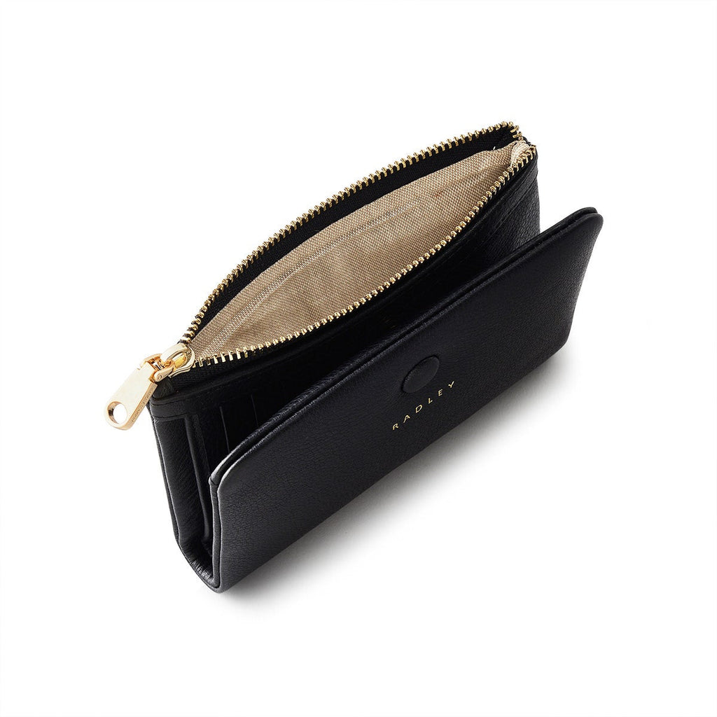 Mallow Street Leather Medium Bifold Wallet in Black - 110764