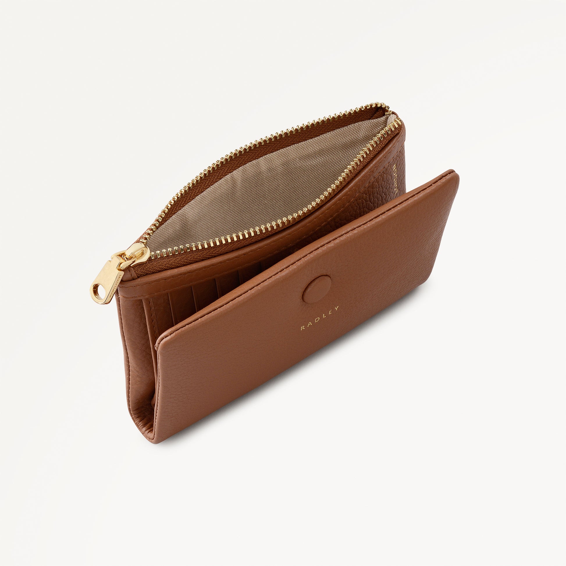 Mallow Street Medium Bifold Purse Saddle  - 110766