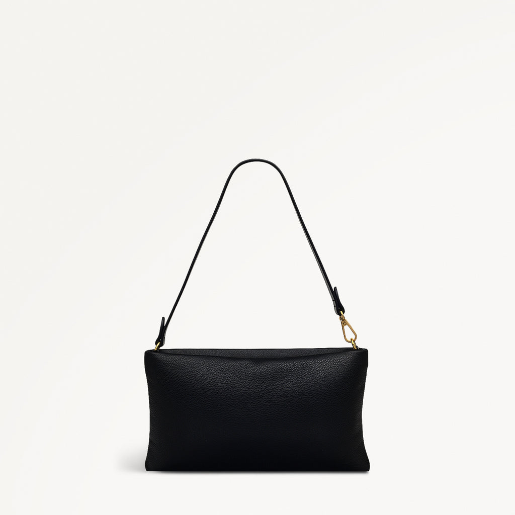 Mallow Street Leather Large Ziptop Wristlet in Black - 110769