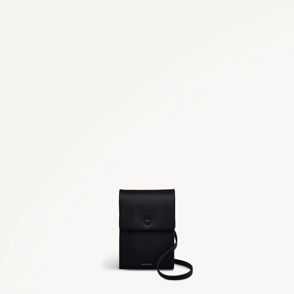 Mallow Street Leather Medium Phone Cross Body in Black - 110770
