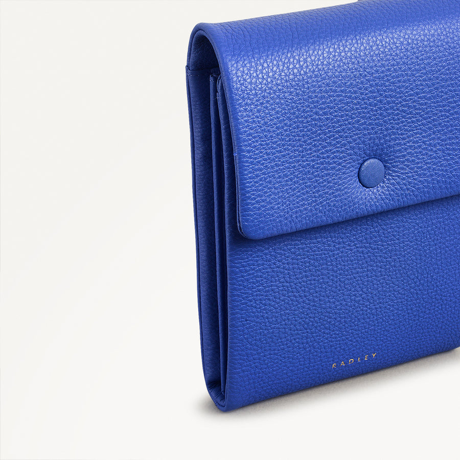 Mallow Street Leather Medium Phone Crossbody in Yves Blue - 110772