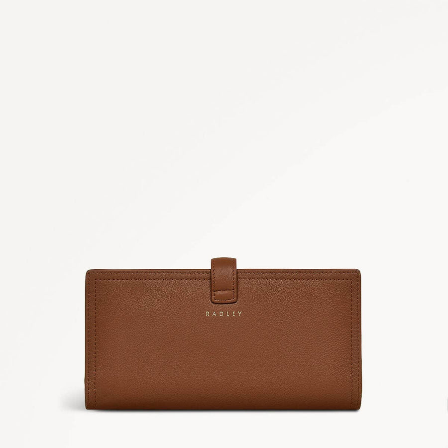 Willis Street Leather Large Bifold Wallet in Saddle - 110783