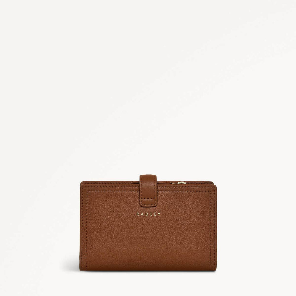 Willis Street Leather Medium Bifold Wallet in Saddle - 110784