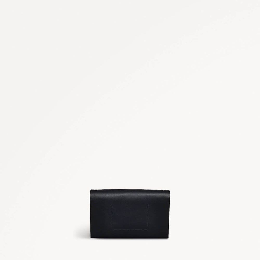The Kensal Leather Large Phone Cross Body in Black - 110786