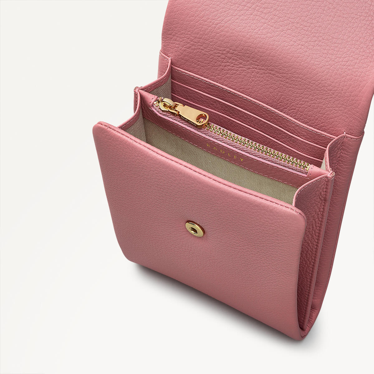 Mallow Street Leather Medium Phone Cross Body in Sienna Pink - 110787