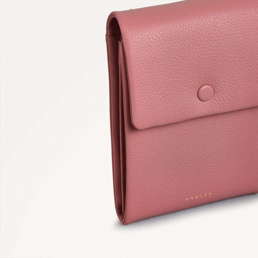 Mallow Street Leather Medium Phone Cross Body in Sienna Pink - 110787