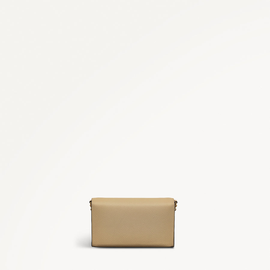 The Rathbone Leather Large Phone Cross Body in Stone - 110788