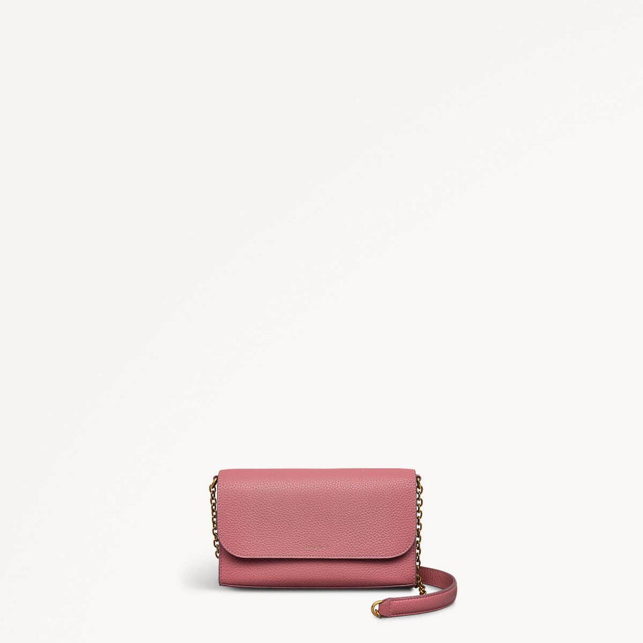 The Rathbone Leather Large Phone Cross Body in Sienna Pink - 110789