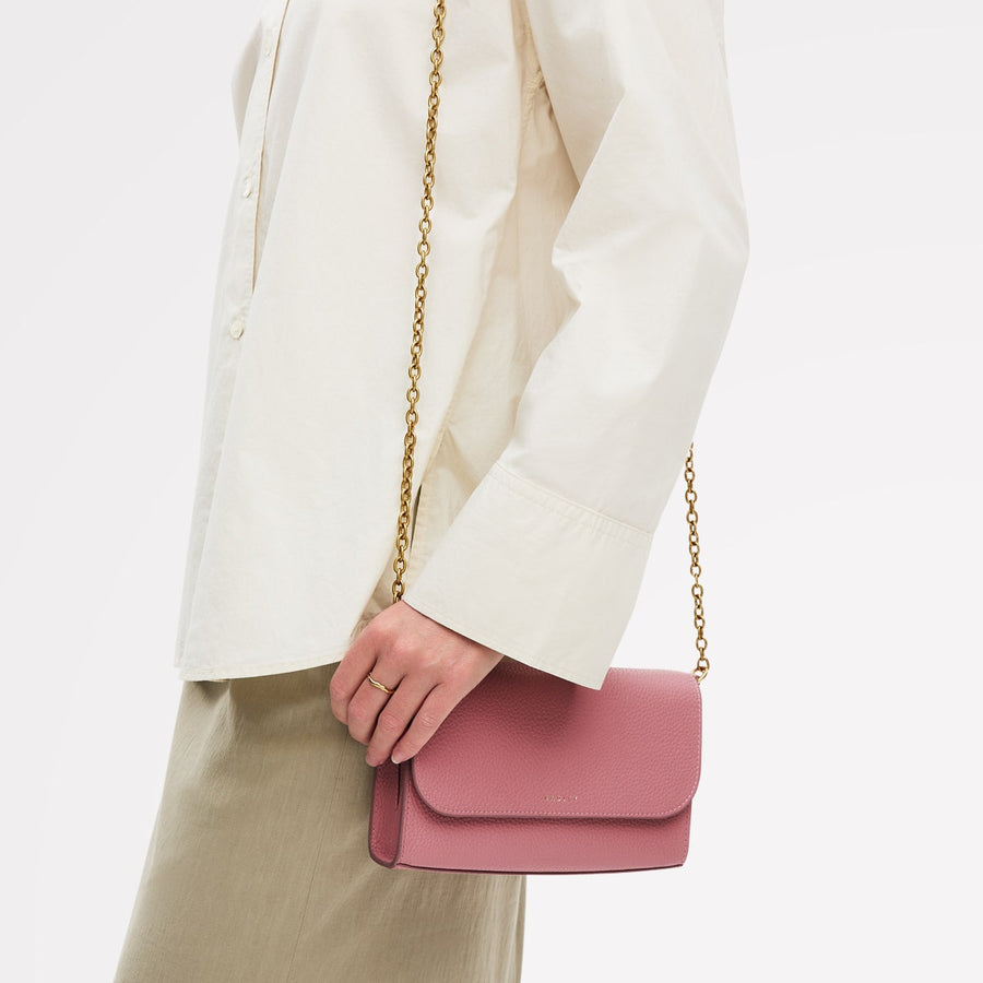 The Rathbone Leather Large Phone Cross Body in Sienna Pink - 110789
