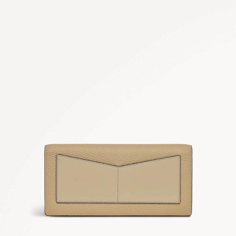 The Rathbone Leather Large Bifold Wallet in Stone - 110790