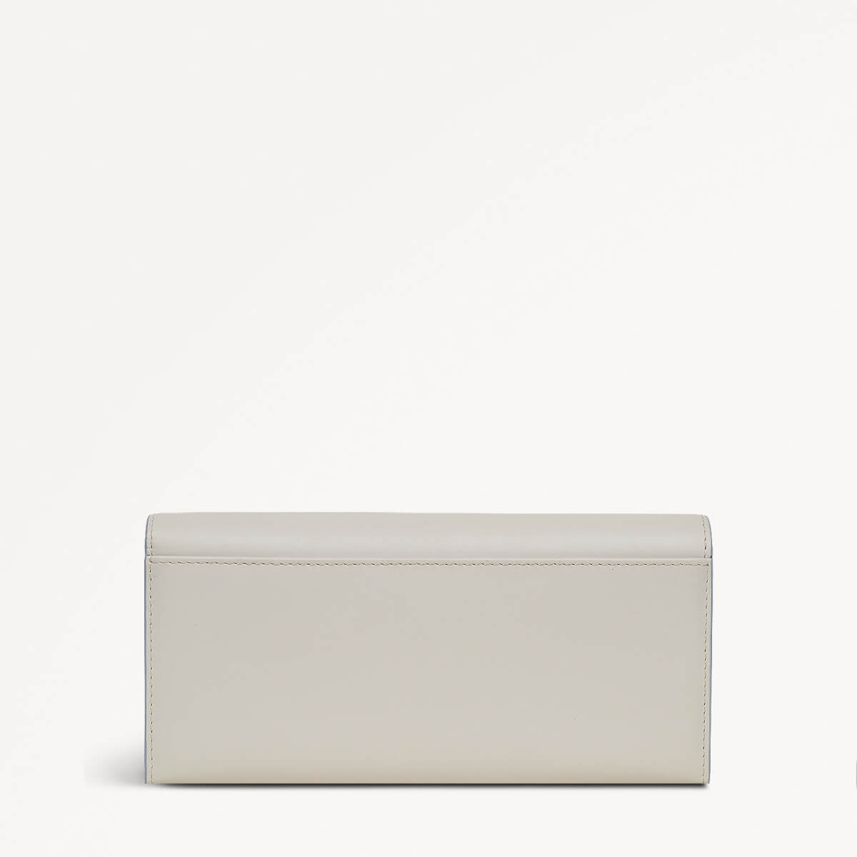 RHS SS25 Leather Large Flapover Wallet in Chalk - 110803