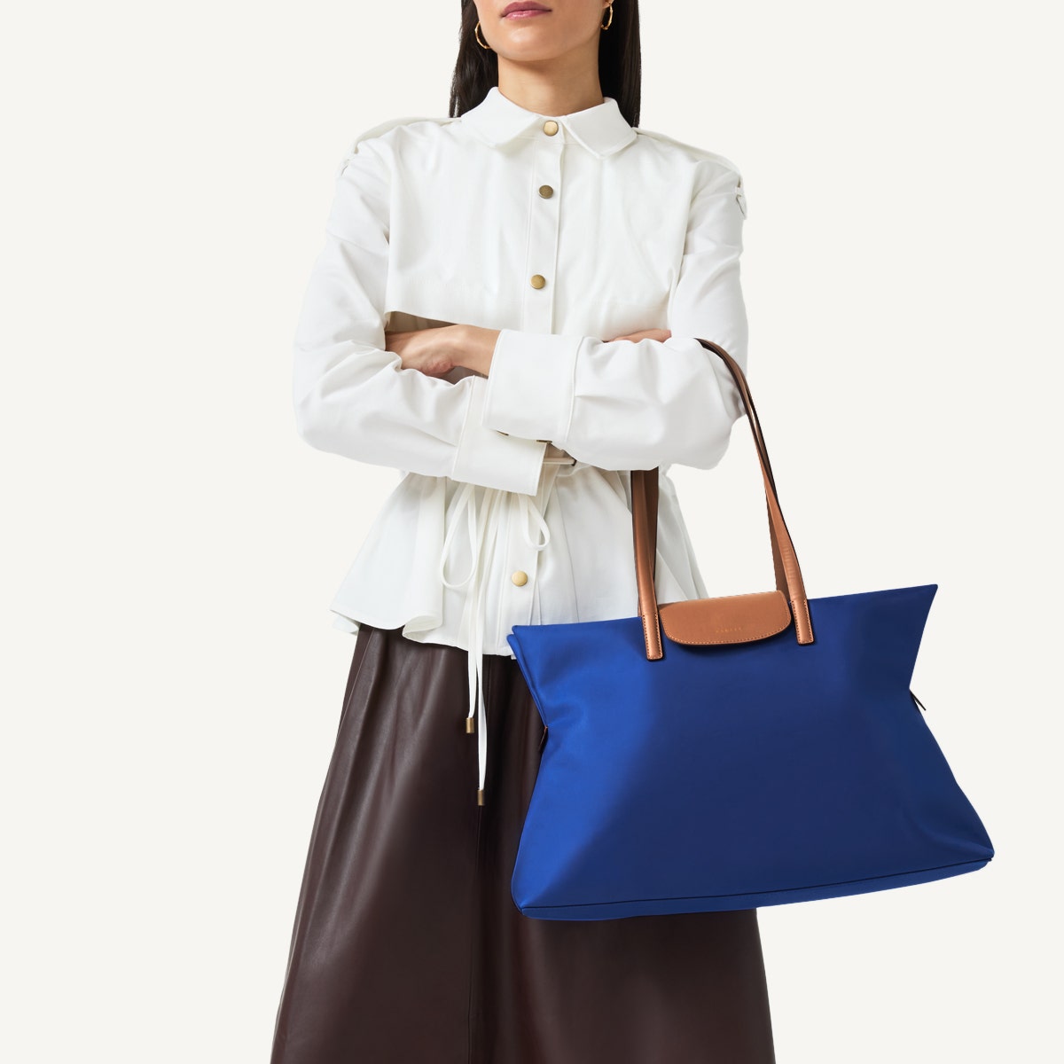 Pocket Essentials Medium Ziptop Tote Yves Blue - 110824