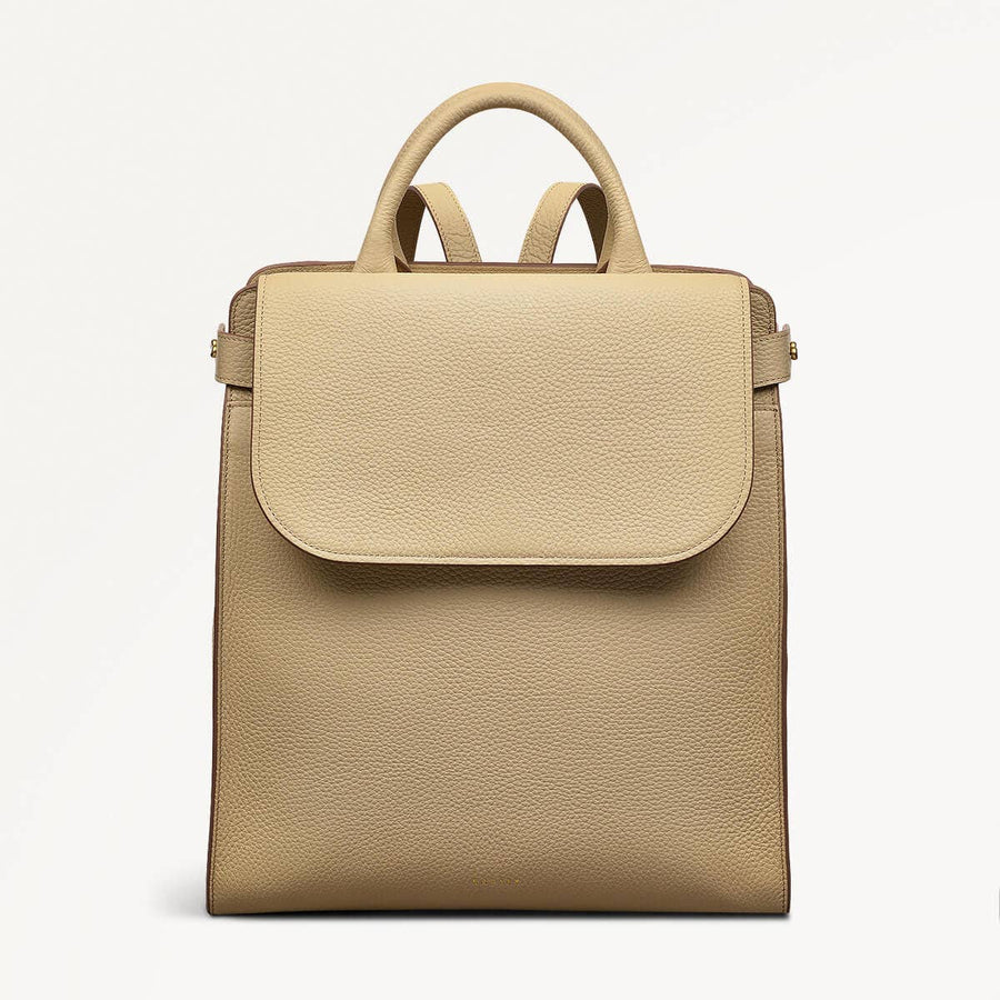 The Rathbone Large Flapover Backpack Stone - 110834