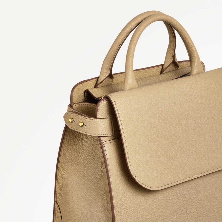 The Rathbone Large Flapover Backpack Stone - 110834