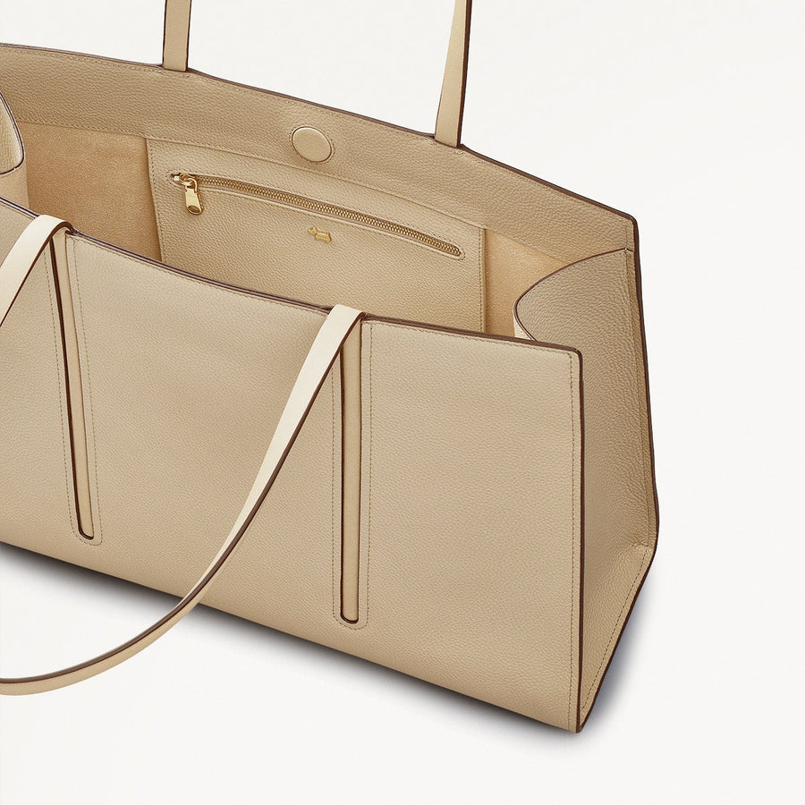 Portland Place Large Open Top Tote Stone - 110837