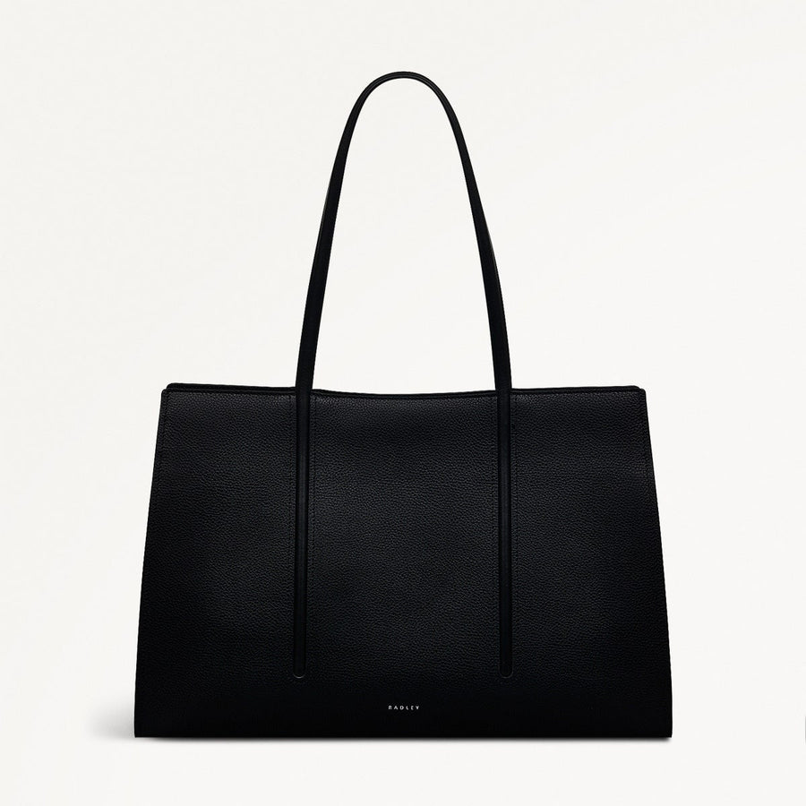 Portland Place Large Open Top Tote Black - 110838