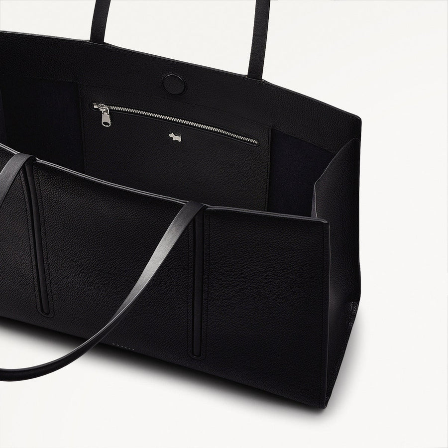 Portland Place Large Open Top Tote Black - 110838