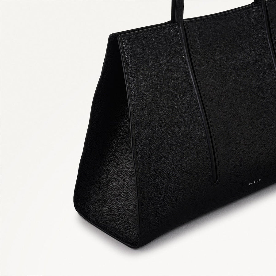 Portland Place Large Open Top Tote Black - 110838