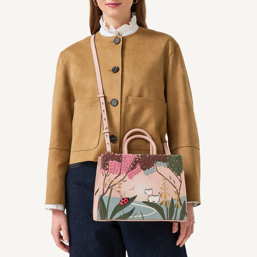 Spring Meadow Medium Ziptop Grab Prairie Pink - 110844