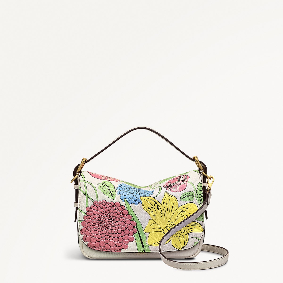 Rhs Ss25 Small Flapover Cross Body Chalk - 110850