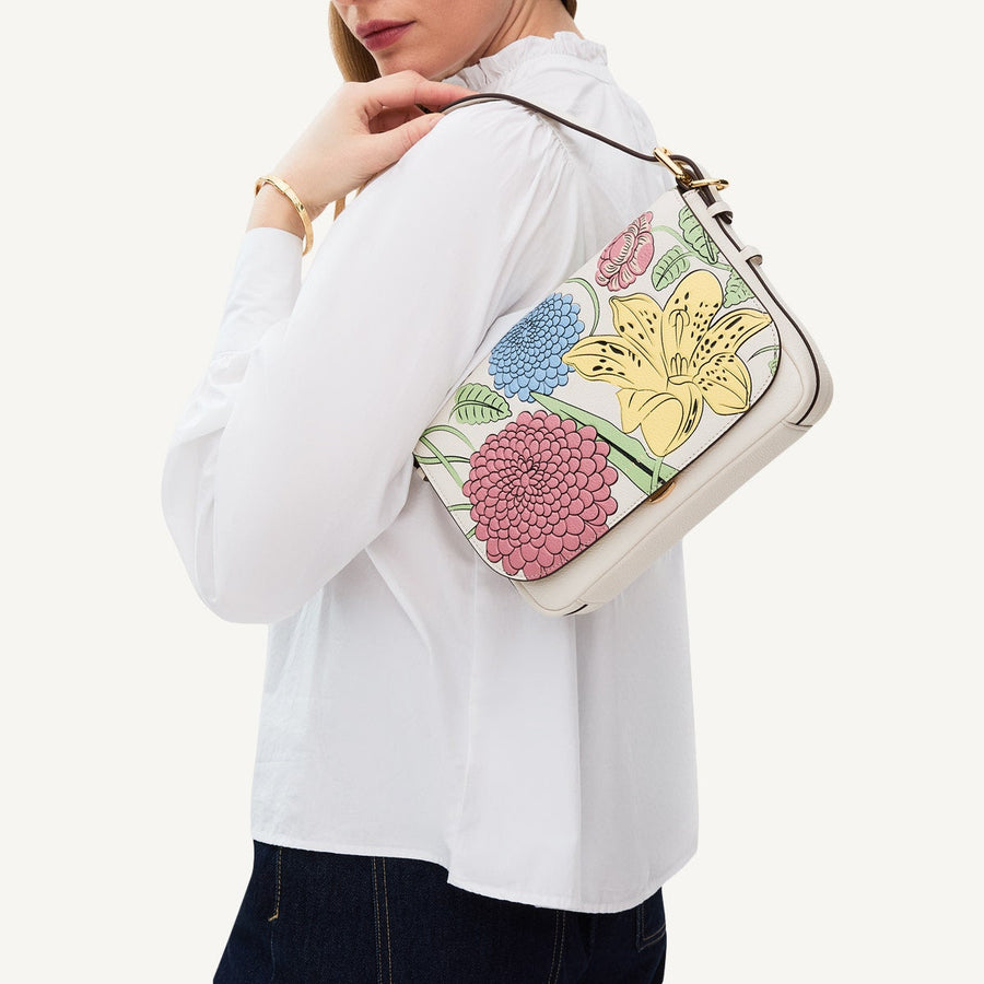 Rhs Ss25 Small Flapover Cross Body Chalk - 110850