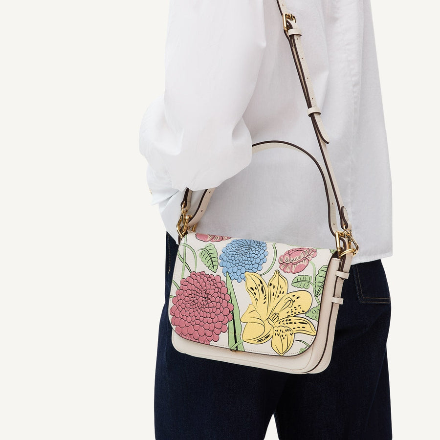 Rhs Ss25 Small Flapover Cross Body Chalk - 110850