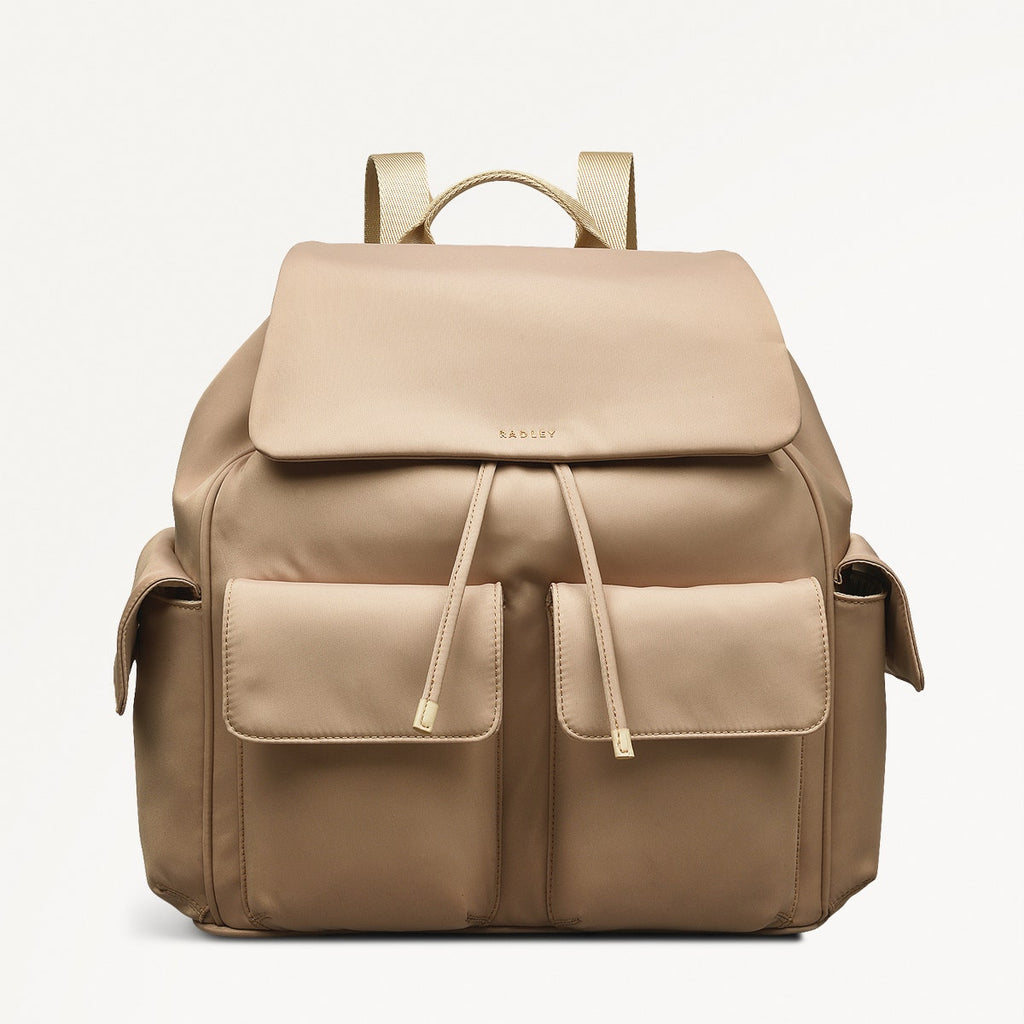 Guildford Grove Medium Flapover Backpack Stone - 110858