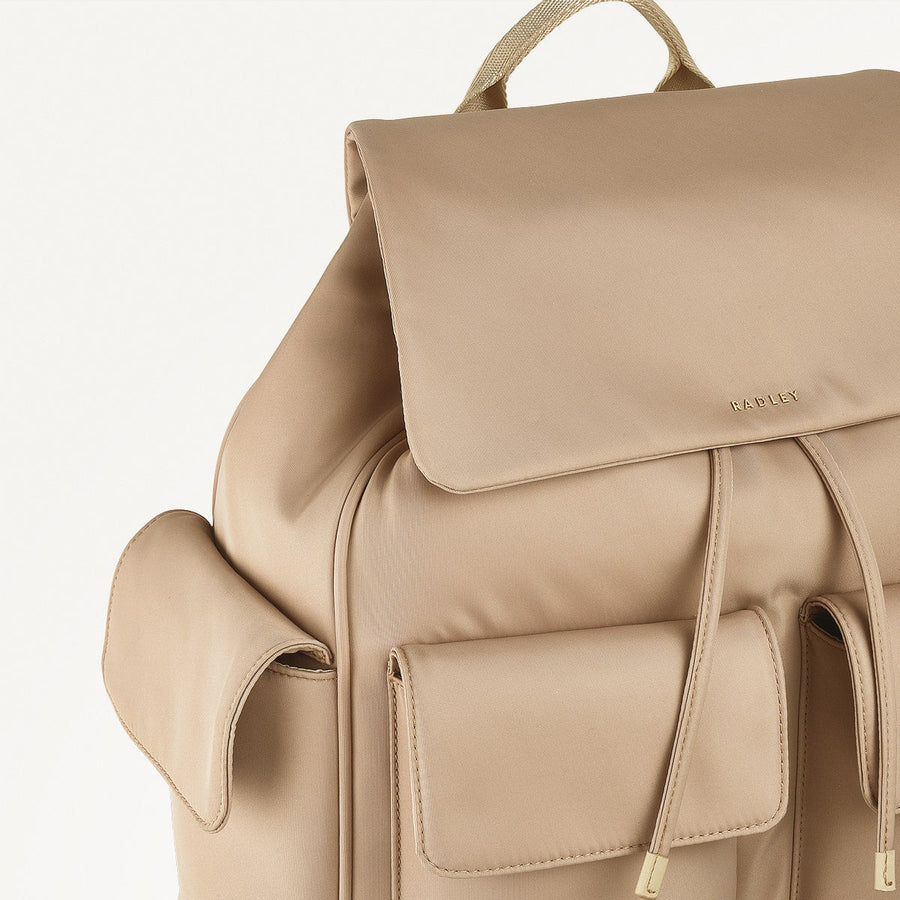 Guildford Grove Medium Flapover Backpack Stone - 110858