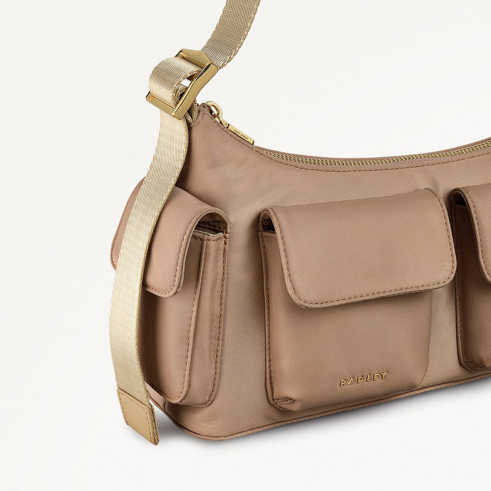 GUILDFORD GROVE MEDIUM ZIPTOP SHOULDER STONE