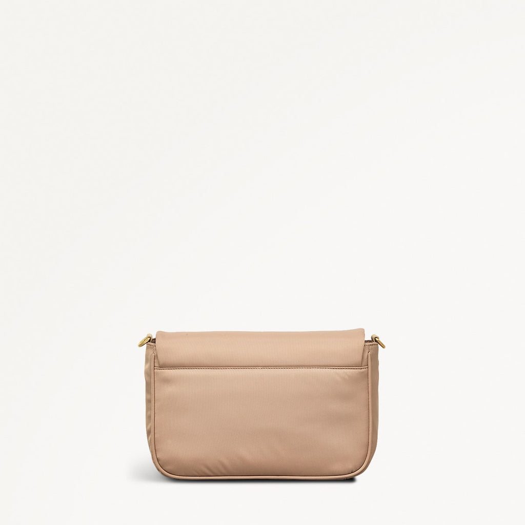 Guildford Grove Fabric Medium Flapover Cross Body Bag in Stone - 110860