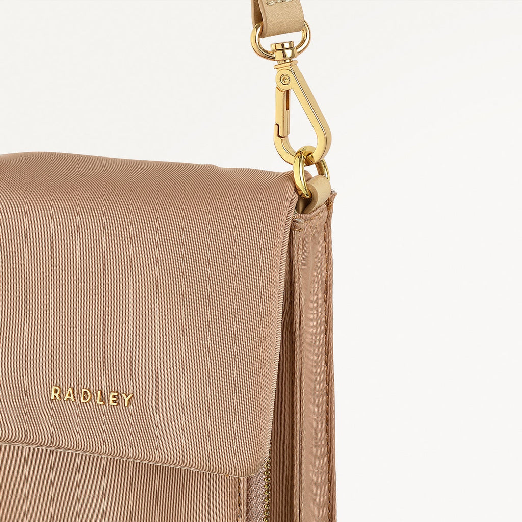 Guildford Grove Fabric Medium Phone Cross Body Bag in Stone - 110861