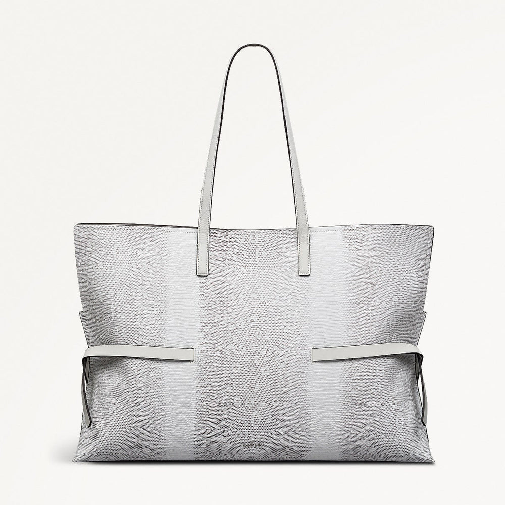 Fleet Street - Faux Lizard Large Open Top Shoulder Bag - RHD18803
